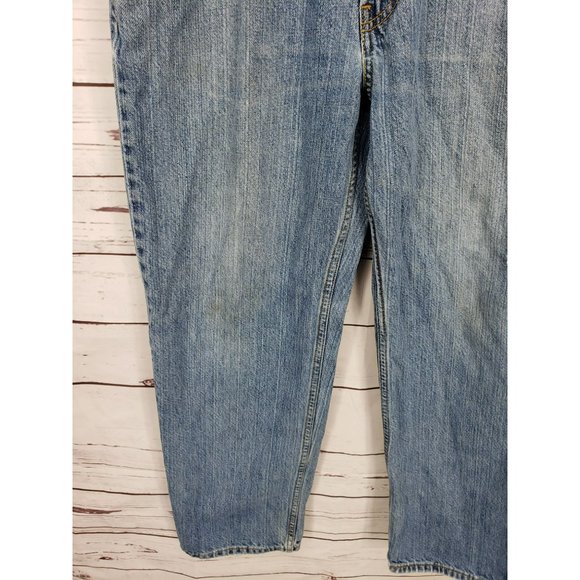 Levi Strauss & Co Men's 550 Relaxed Fit Cotton Blue Denim Jeans Size 34X30 - Picture 7 of 10